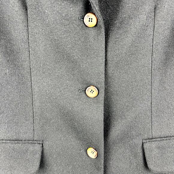 L.L. Bean Cashmere Wool Blend Blazer โ Classic Black,โ Size 8 Regular - Picture 2 of 10